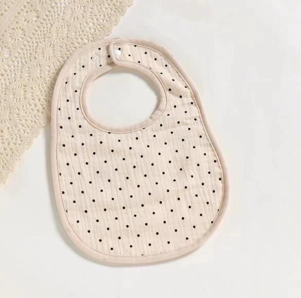 New Style Six-Layer Cotton Yarn Baby Drool Bib: Anti-Spit Up Petal Design for Newborns
