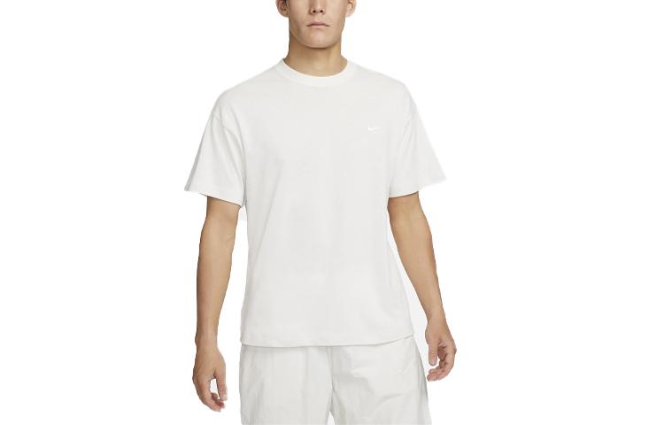 

Nike T Shirts Men s White Crew Neck Moderate Straight Fit DA0321-030 XL