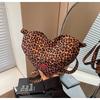 Chic Leopard Print Crossbody Bag - Spring Style, Versatile Women's Handbag for Students, Retro Casual Single Shoulder Bag.