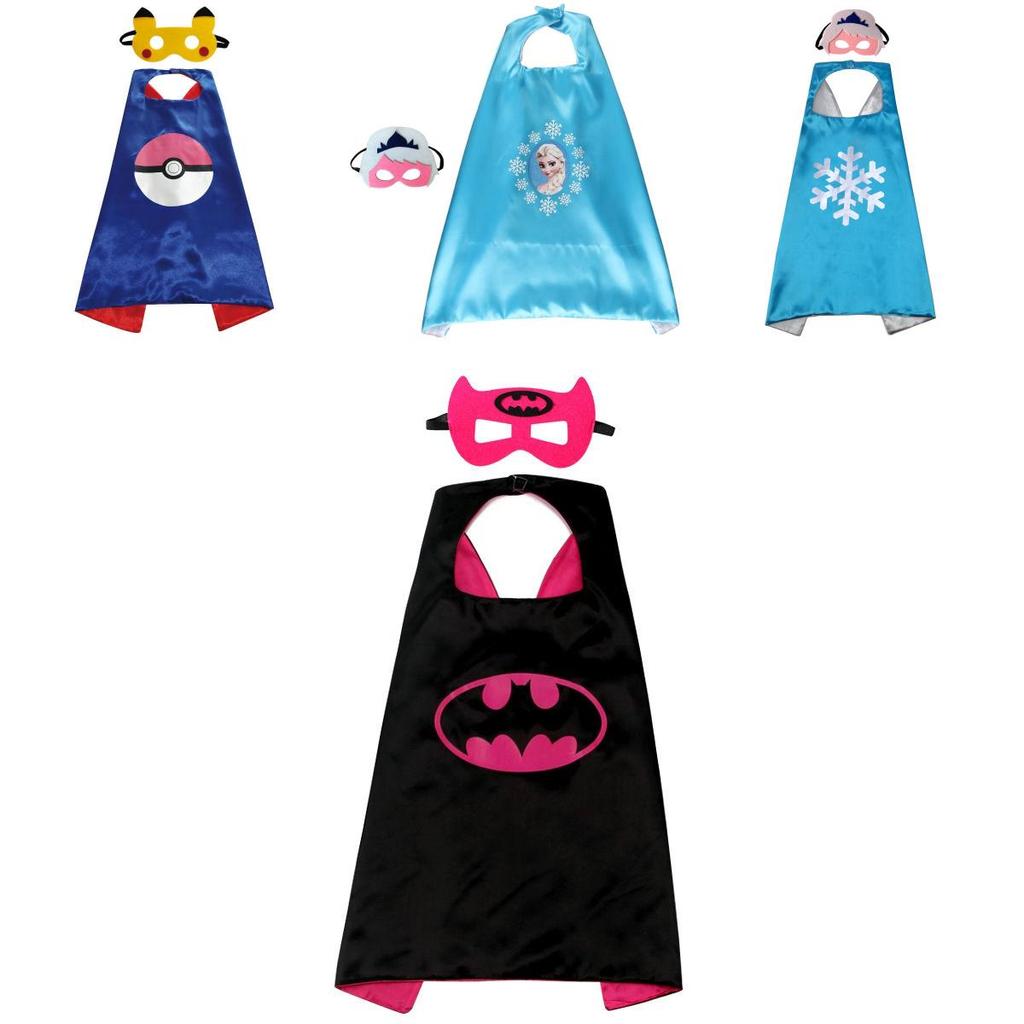 Sada dětských superhrdinských plášťů Živé barvy a vysoce kvalitní látky pro zábavu při převlékání