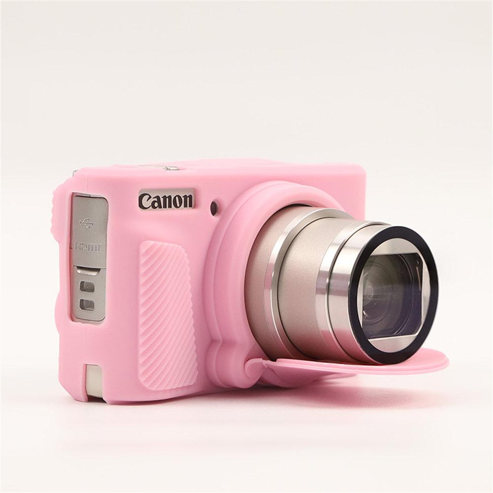 For SX740HS SX730HS Soft Rubber Silicone Case For Canon PowerShot SX740 HS SX730 Armor Body Cover Skin With Len Protector