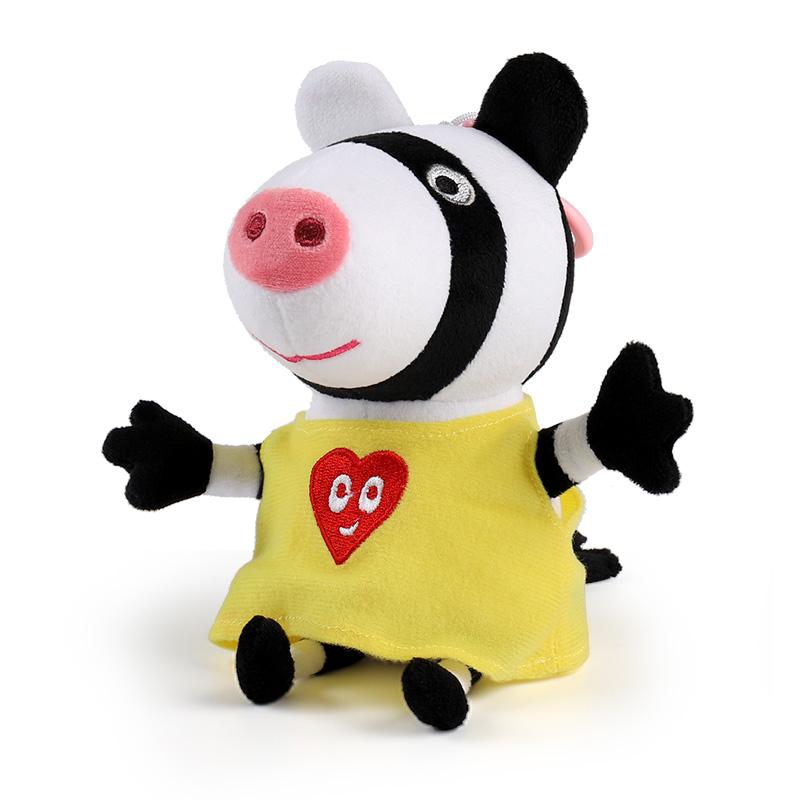 19cm/7.48in Genuine Peppa Pig Plush Filled Kawaii Pendant Doll Toy George & Friends Key Chain Home Party Decorative Toys Gift