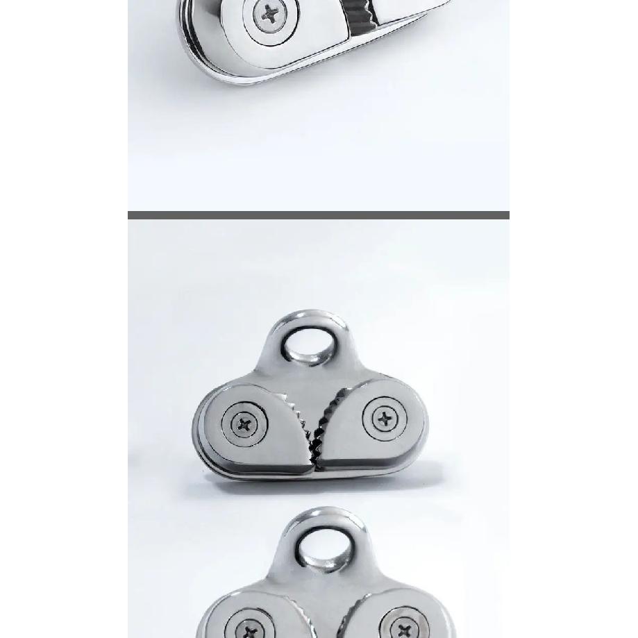 Marine Grade 316 Stainless Steel Rope Clamp Quick Chain Stopper Cord Fastener for Boat Yacht Accessories