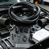 6.7L Maintenance Engine Ventilation Kit with Flexible Hose, Black Finished Metal Adapters, Sealing Hardware and Installation Parts