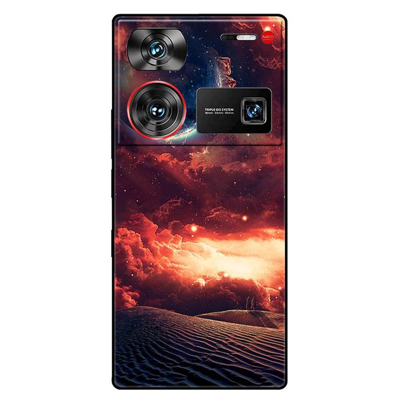 For ZTE Nubia Z60 Ultra 5G Case Silicon Fashion Space Wolf TPU Painted Coque Funda for Nubia Z60Ultra 5G NX721J Cover Protective
