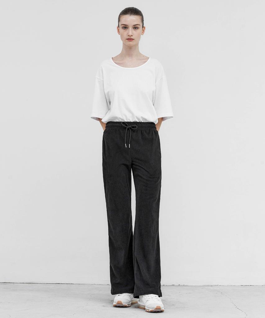 TRIP LE SENS Corduroy Training Semi-Bootcut Pants (Woman)_Brown