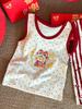 An Meiya Red Vest - Children's Chinese New Year Cotton Homewear