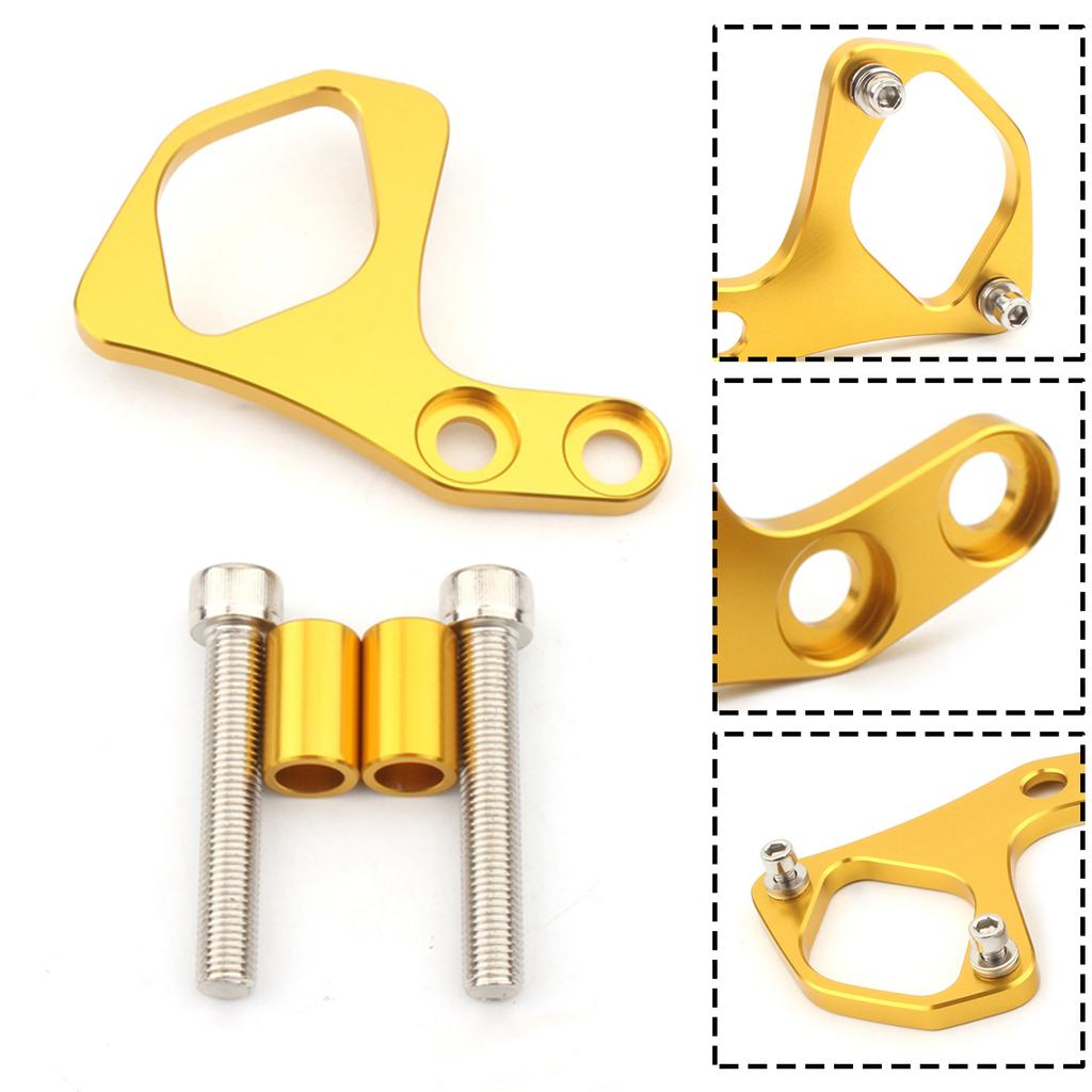 Ignition Key Relocation Bracket Gold For Tr Bonneville Scrambler T100 01-15