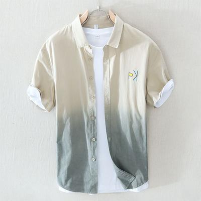 Japanese Casual Short-sleeved Shirt for Men In Summer New Simple Trendy and Fashionable Versatile Loose Thin Cardigan