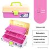 Large Capacity 3-Layer Transparent Art Tool & Pencil Storage Box