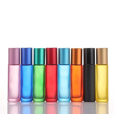 Kolorowe Matowe Szklane Butelki Roll-On na Olejki Eteryczne (5 ml i 10 ml)
