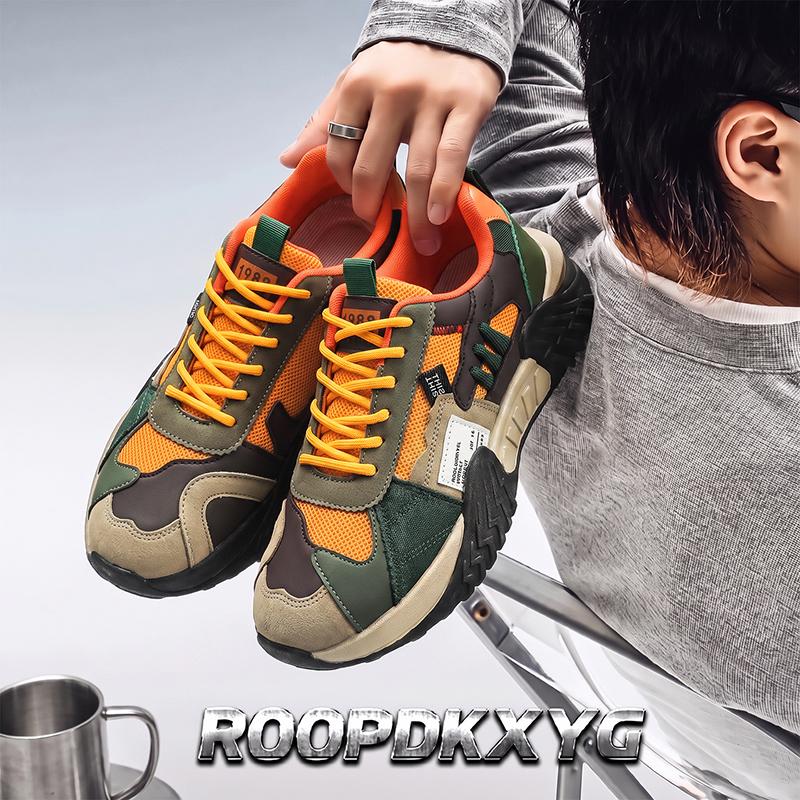 Men 's Casual Four Seasons Fashion  Students Comfortable Sneakers Boys Trending Soft Sole Breathable Shoes