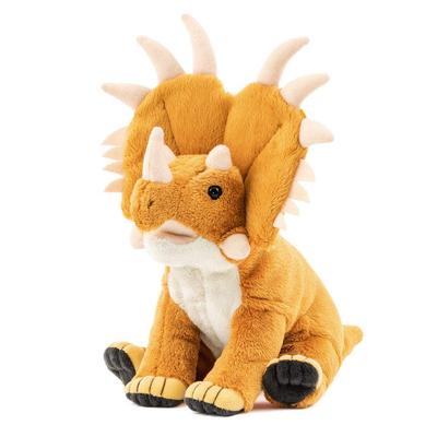 Calorata Styracosaurus Plüschtier Realistisches Dinosaurier-Spielzeugpuppe Geschenk Präsent Geburtstag Weihnachtsgeschenk (Sitzserie/Soft Touch) (Zweimal getestet) /
