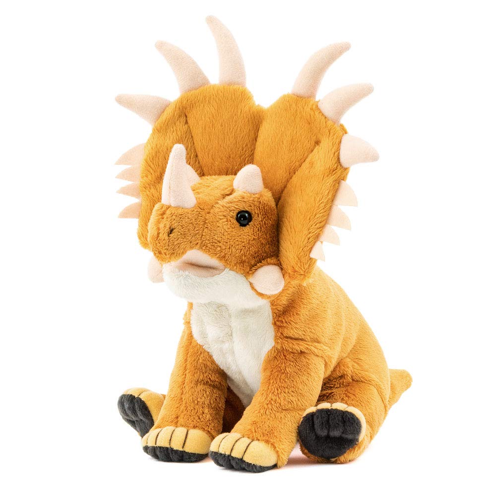 Calorata Styracosaurus Plush Toy Realistic Dinosaur Toy Doll Gift Present Birthday Christmas Present (Sitting Series/Soft Touch) (Twice Tested) /