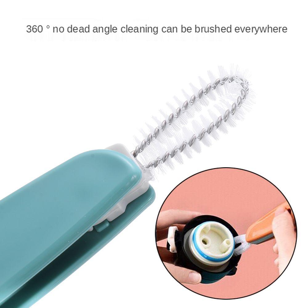 Multifunctional Groove Gap Clean Bottle Cap Cleaning Tool Cup Cover Brush Milk Bottle Lid Cleaner