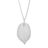 Unique Filigree Wedding Earrings for Women Gold Silver Color Natural Real Leaf Earrings Chain Long Necklace Jewelry Set Gift