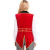 Womens Circus Ringmaster Costume Sleeveless Blazers Jacket Coat Christmas Halloween Carnival Cosplay Costume