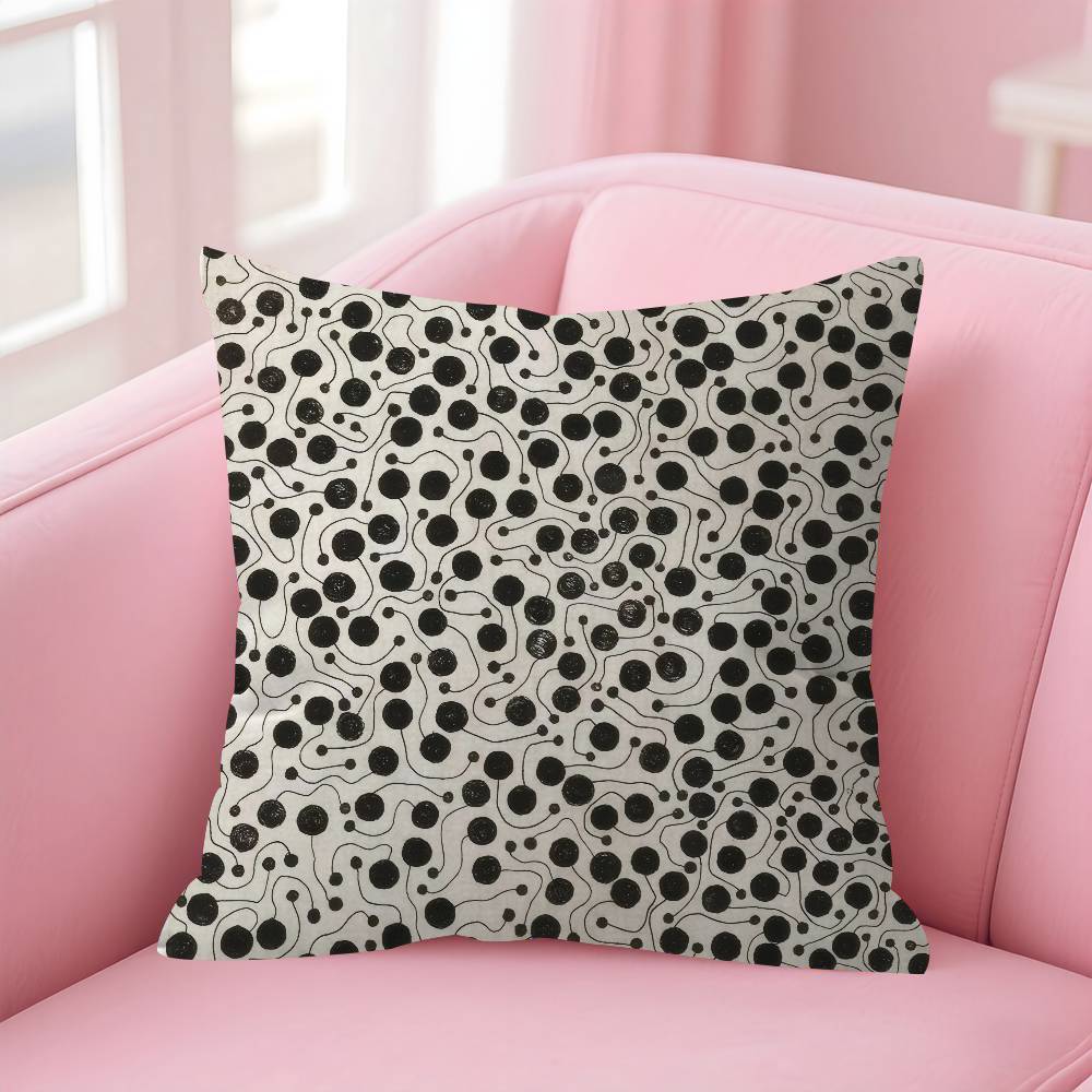 Japanese Yayoi Kusama Personalized Pillow Cover Kids Bedroom Wild Party Decor Pillowcase kid Birthday shower Gift