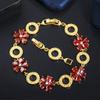 S0170 Simple Creative Hollow Circle Flower Bracelet 3A Zircon Jewelry
