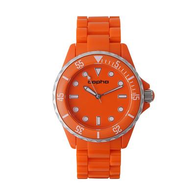 COPHA SWAGGER Unisex Watch, Limited Edition, Diver's Design, Lightweight, Durable, Highly Visible, Quartz Movement, Officially Imported, Orange-Silver