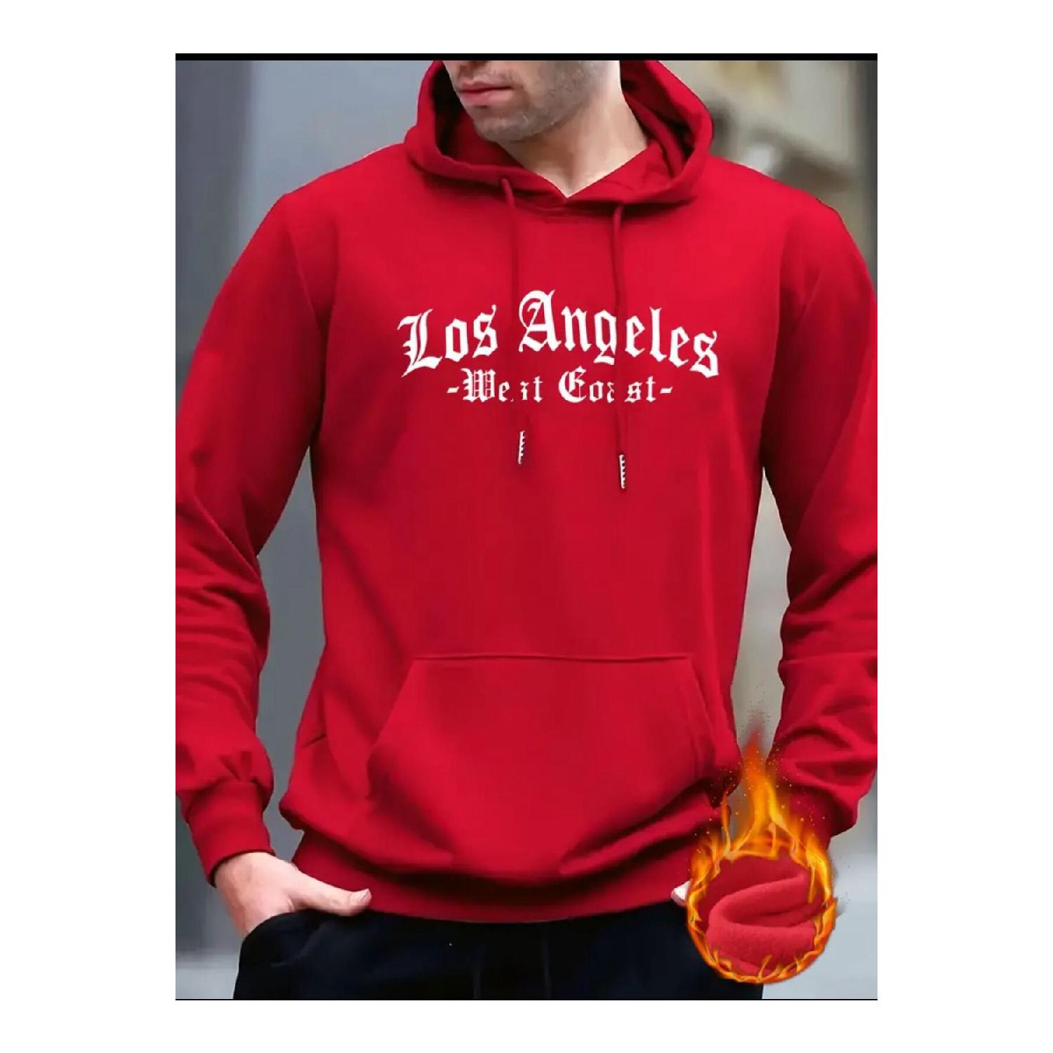 

Losangeles Printed Hooded Sweatshirt S красный