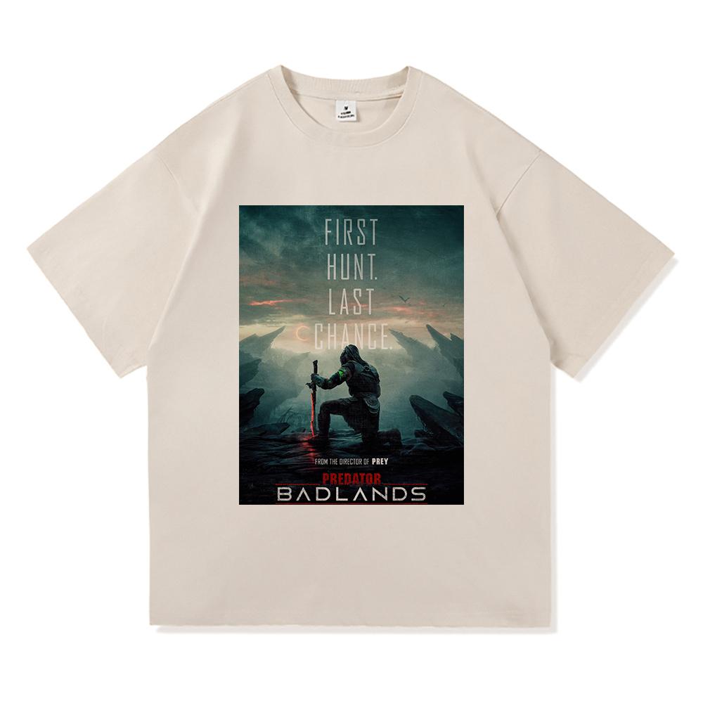 Predator Badlands T Shirt 2025 Fashion Movie Men/women Clothing Vintage Harajuku High Quality Clothes Cotton Tshirts