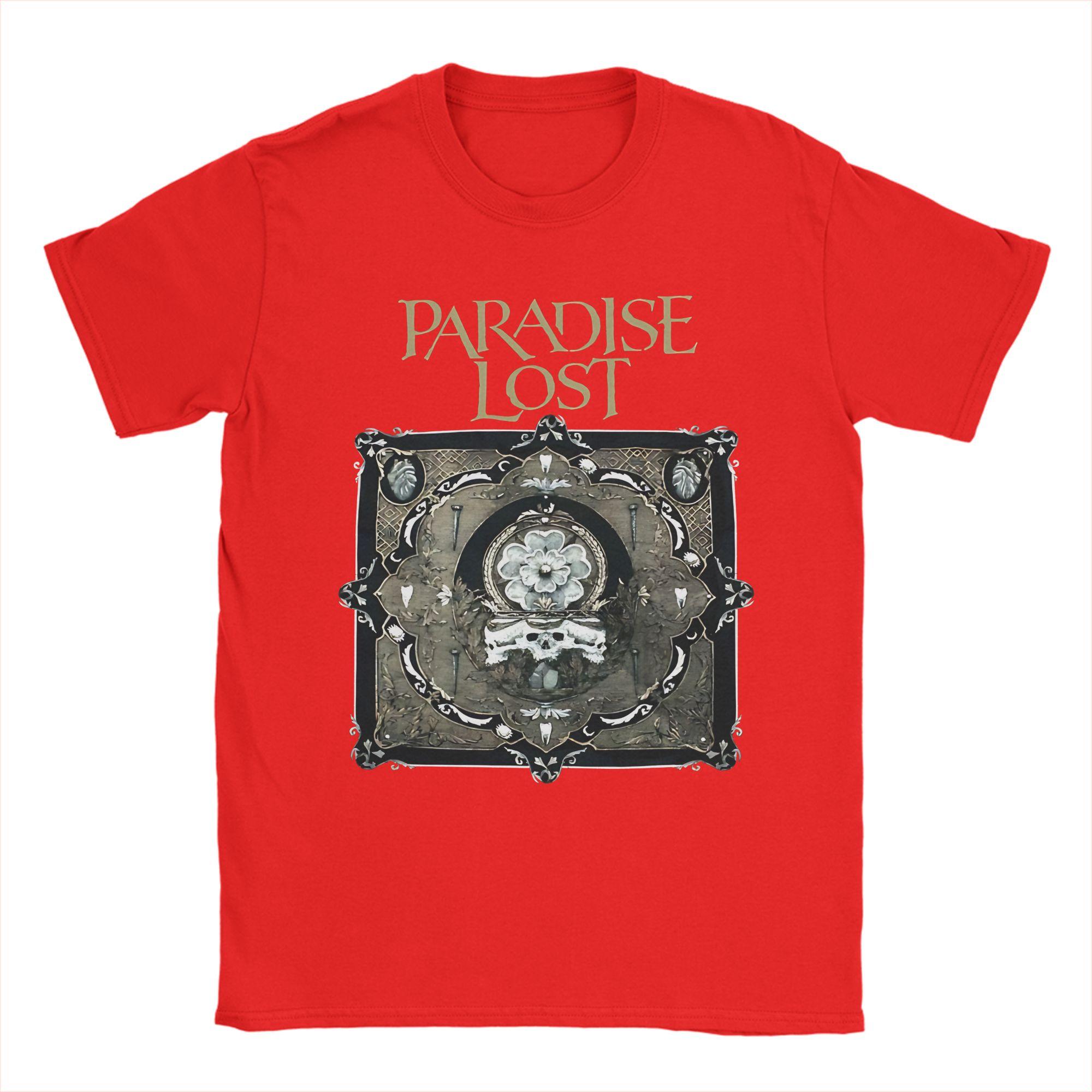 Paradise Lost Band TShirt Beach Hipster T Shirts Unisexs Pure Cotton ONeck Plus Size Tees ShortSleeved Vintage Tshirt S