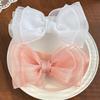Extra Large Fairy Headband with Gauze Bow for Baby Girls' 100-Day Celebration