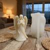 Easy to Use Silicone Candle Mould Featuring Detailed Sleep Angel Designs for Craft Projects