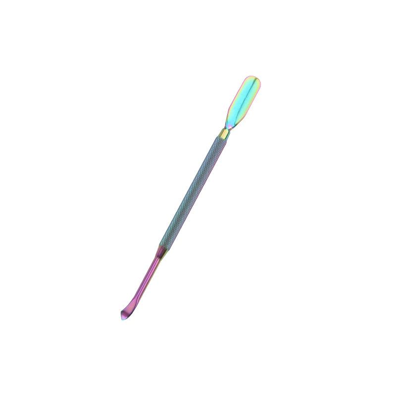 Stainless Steel Double-Ended Nail Cuticle and Polish Remover Tool with Bent Head