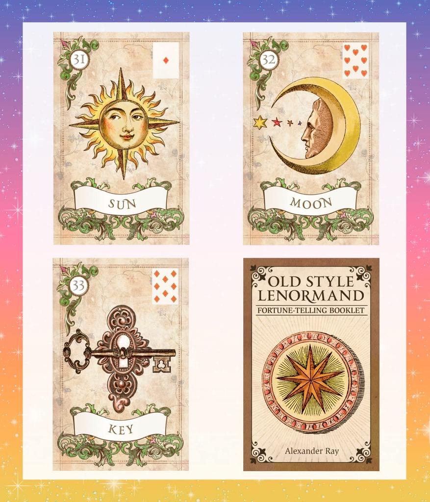 36 Lenormand Tarot Cards [Old Style Lenormand] with Japanese Instructions, Lulucouture [Authentic]