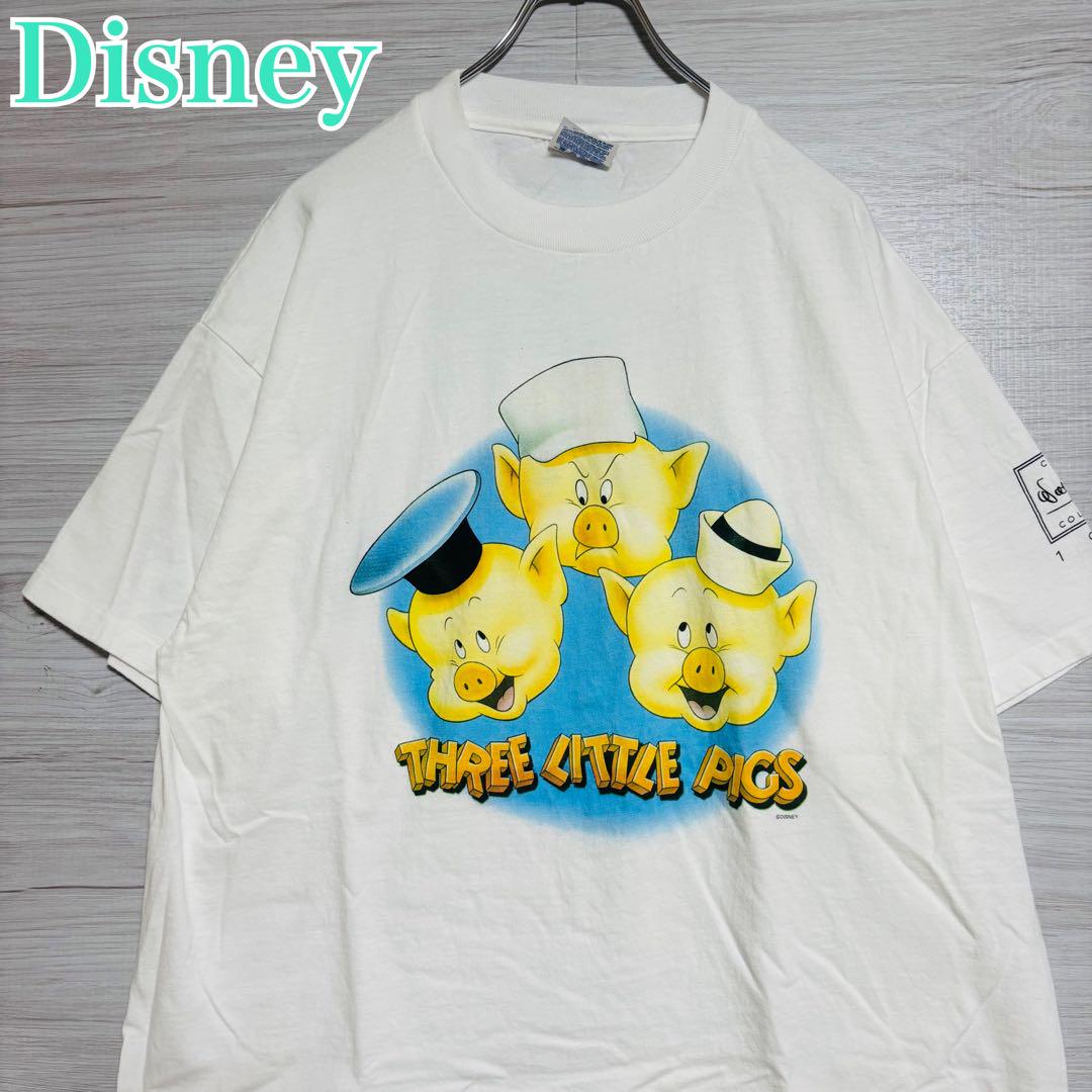 

[USED] Hard to find Three Little Pigs T-shirt, XL, 90s Vintage, Imported