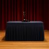 Solid Color Rectangle Table Skirts Thick Soft Elastic Table Cloth Comfortable Skin Friendly Banquet Tablecloth Exhibition