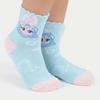Premier Farm Catch Teenieping Ribbon Pattern Kids' Mid-Length Socks 3 Pairs