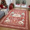 Weihnachten Böhmischer Roter Teppich Wohnzimmer Sofa Rutschfeste Verschleißfeste Matte Schlafzimmer Schmutzfussmatte Heimdekoration