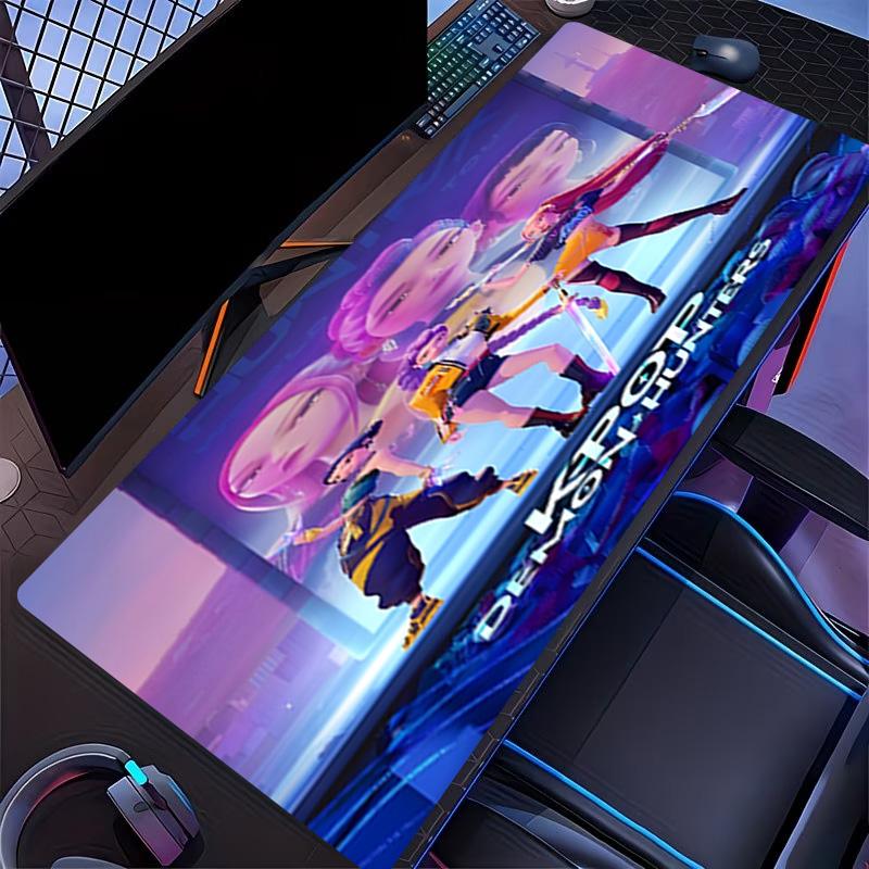 KPop Dämonenjäger Druck Mauspads, für Tastaturauflage Laptop PC Matte für Büro Heimgebrauch, Schreibtischdekoration, Perfektes Geburtstagsgeschenk für Gamer