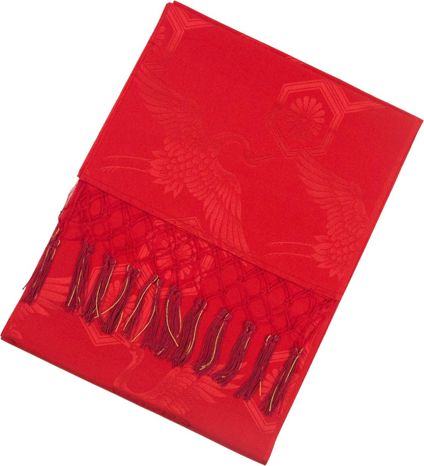 

Shigoki Decorative Obi with Background Pattern [KYOETSU] Shichi-Go-San Girls (Red)