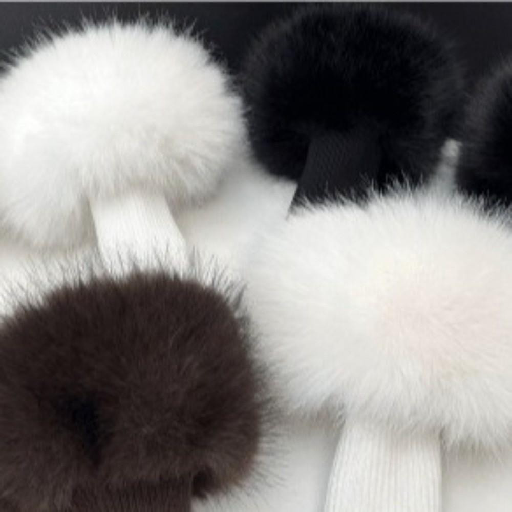 Soft Fluffy Wrist Cuffs Stretch Knitted Bands Coat Cuff Trim New Wrist Warmers For Women
