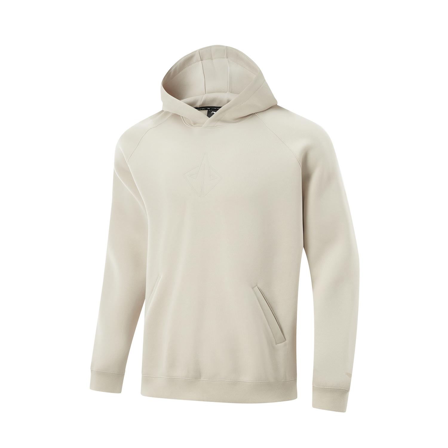

Li Ning Basketball Series Sports Casual Simple Solid Color Hoodie Men hoodies Gravel-Grey AWDV229-5 L