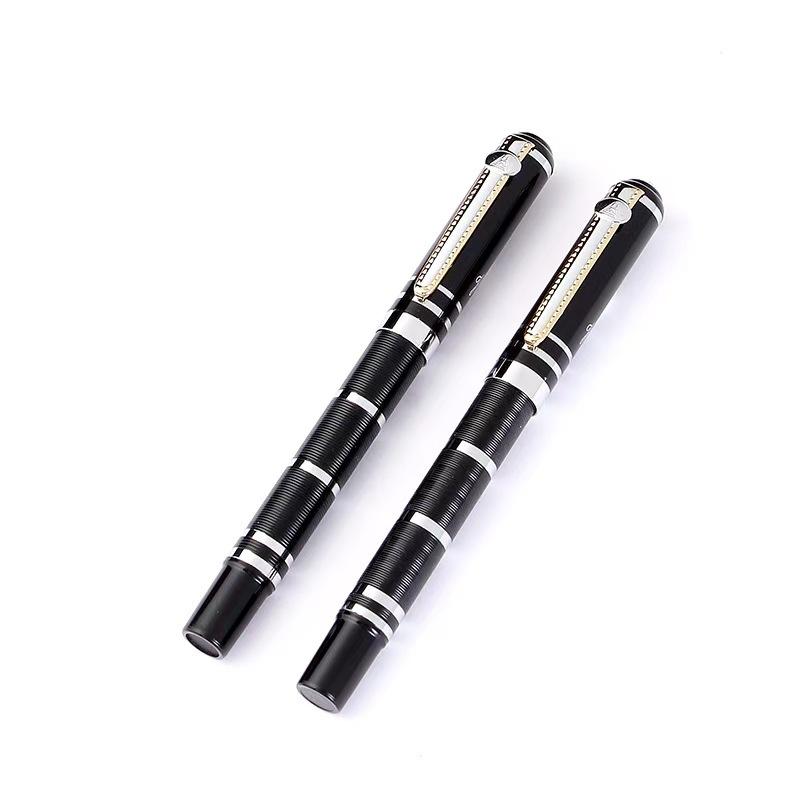 Luxury metal fountain pen, business student writing tool, signature pen
