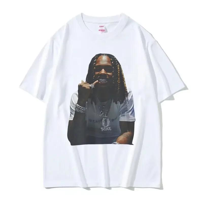

90s Rapper KKing Von Graphic T Shirts Unisexs Vintage High Quality Fashion Tshirt Unisex Hip Hop Oversized Cotton Tshirt Streetwear S