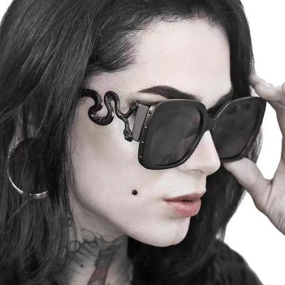 Two-Headed Snake British Retro Gothic Dark Sunscreen Sunglasses Uv Protection Sunglasses Glasses