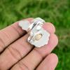 925 Silver Shiva Eye Shell Gemstone Art Deco Flower New Solitaire Ring Jewelry