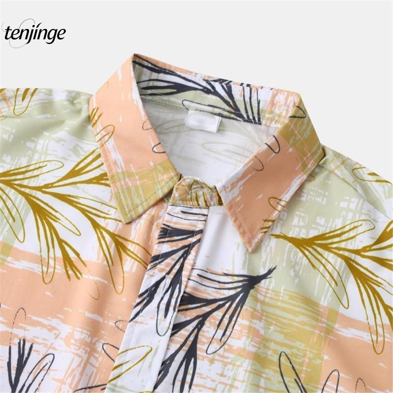 Men Shirt Sets 3d Printed Retro Floral Short Sleeve Casual Oversized Beach Shorts Summer Streetwear Hawaiian Suits Clothing