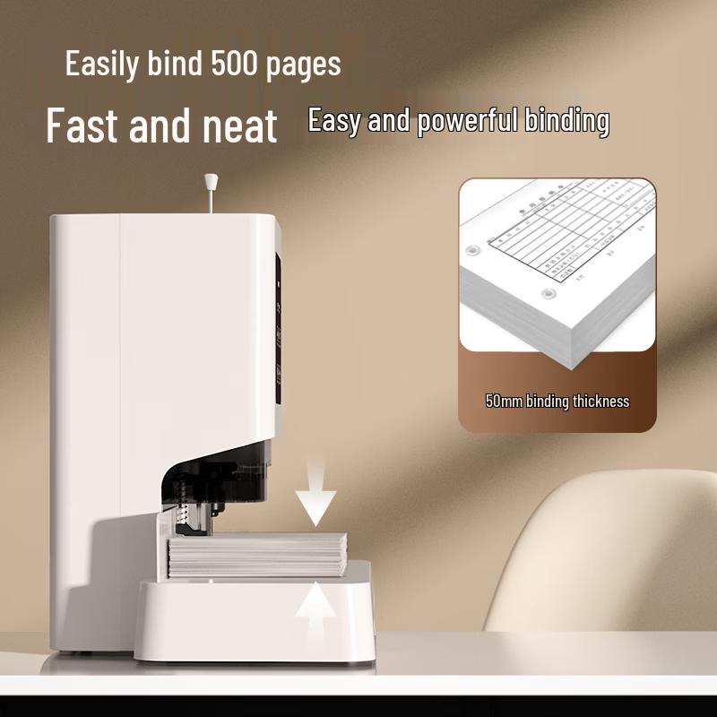 Deli GB600 Automatic Financial Binding Machine CN plug (adapter included)