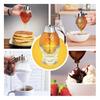Honey Jar Detachable with Press Valve Sealing Lid Dispenser One Hand Operation Leak Proof Oil Vinegar Storage Bottle for Syrup Maple Honey