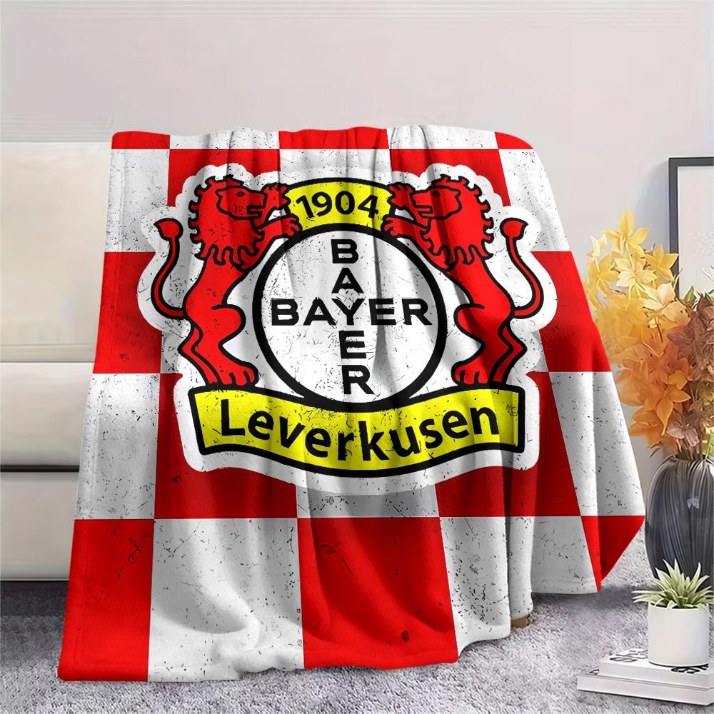 Bayer 04 Leverkusen Print Flannel Blanket, High Quality Comfortable for All Seasons, Home Decor, Warmth and Comfort, Perfect for Christmas Gifts