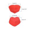 18pcs Heart Reusable Silicone Cupcake Liners Silicone Cake Mold Muffin Cupcake Baking Molds for Wedding Birthday Party