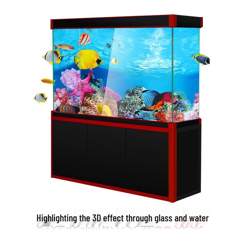 3D Double-Sided HD Aquarium Wallpaper & Fish Tank Background Sticker