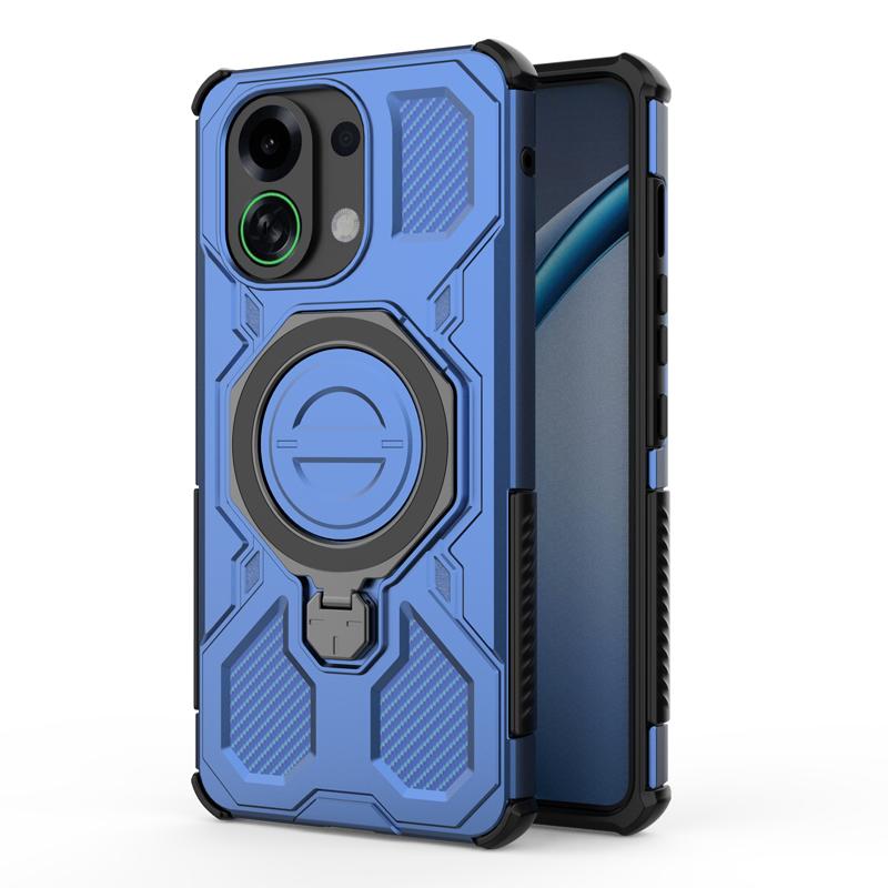 

Для OPPO K13 Turbo K13 Turbo Pro Чохол Ударостійкий PC+TPU Міцний Броньований Поворотний Металевий Магнітний Кільце-Підставка Захист від Падінь Redmi Turbo 4